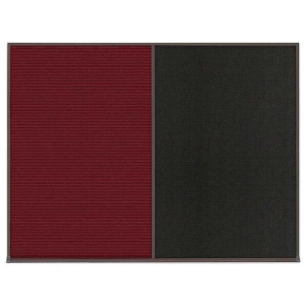 Double Door Radius Corkboard, 42"X32", S